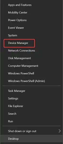 click on Device Manager