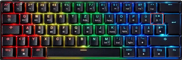 left side of the Enter Key