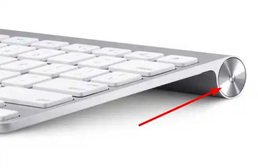 Power button of Apple Wireless Keyboard 