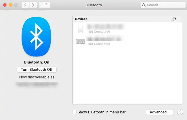 Reset Bluetooth on the Ma