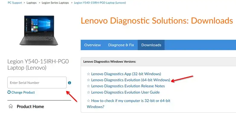 Use the Lenovo Diagnostic Tool