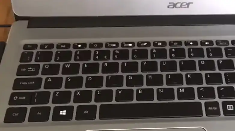 Acer Function Key Stuck On